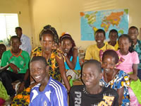 African kids smiling