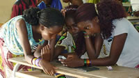 Girls in class