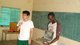 Issa and Jeremy showing the kids sample videos and explaining what they'll be doing.